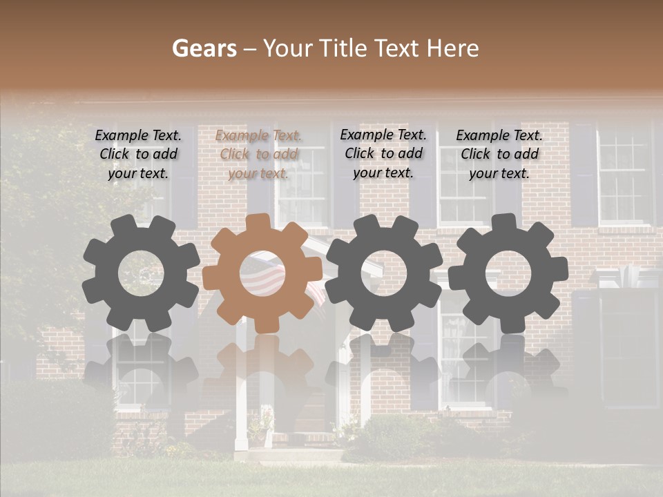 Porch Suburb Entrance PowerPoint Template