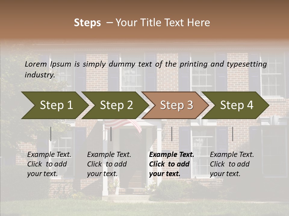 Porch Suburb Entrance PowerPoint Template