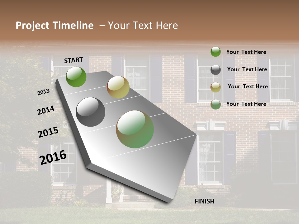 Porch Suburb Entrance PowerPoint Template