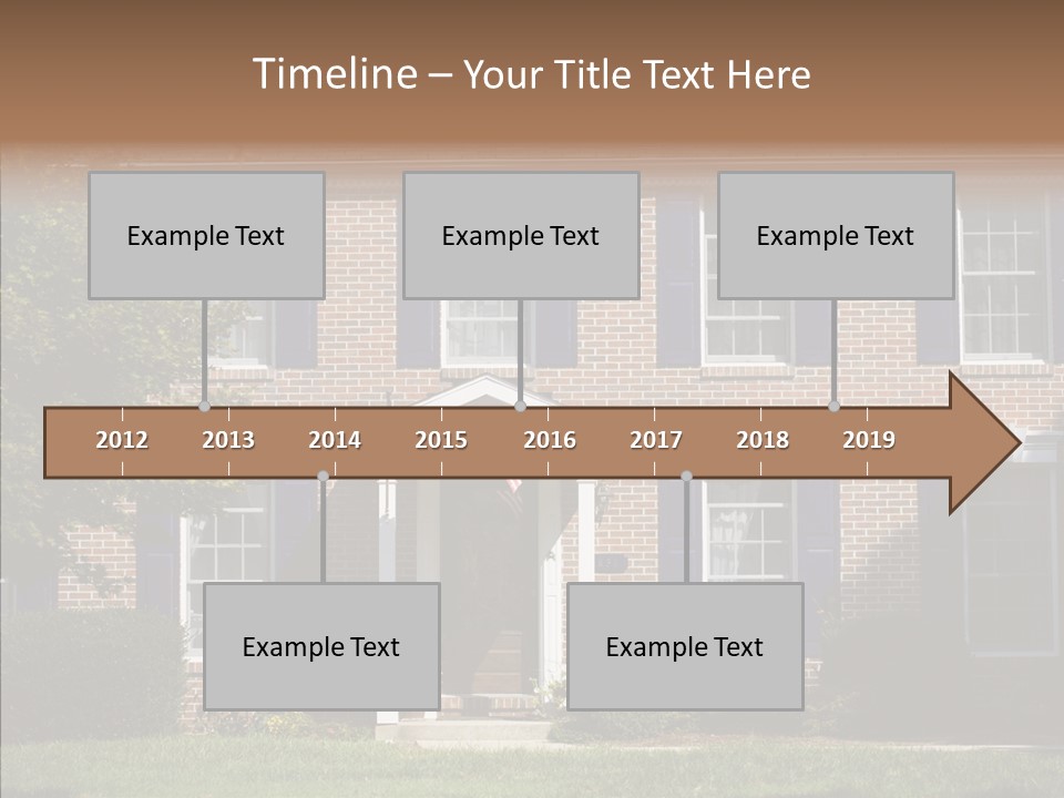 Porch Suburb Entrance PowerPoint Template