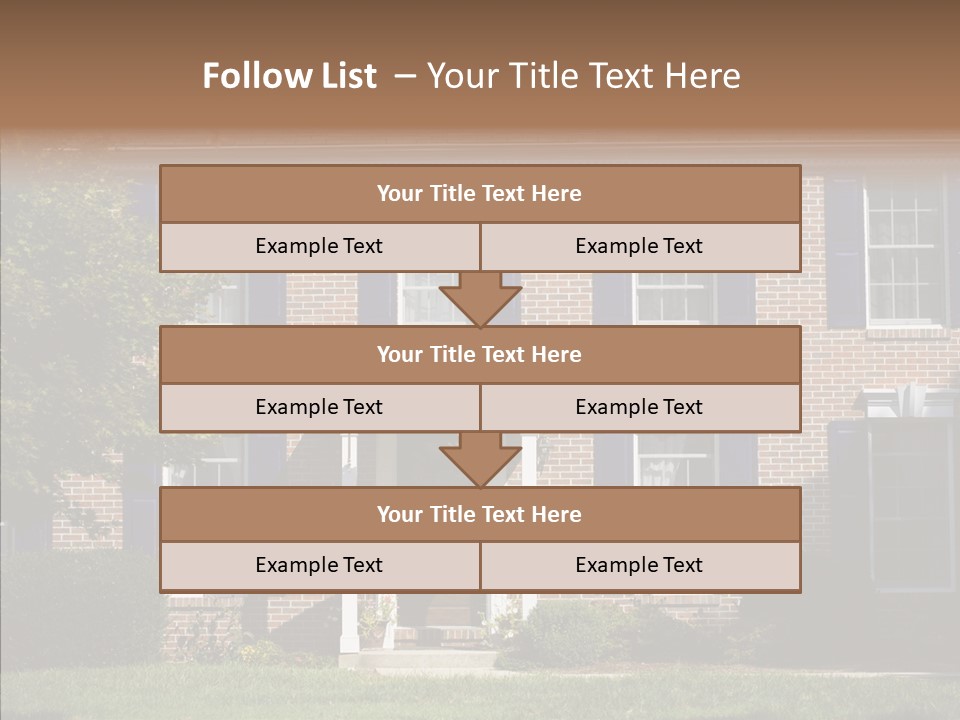 Porch Suburb Entrance PowerPoint Template