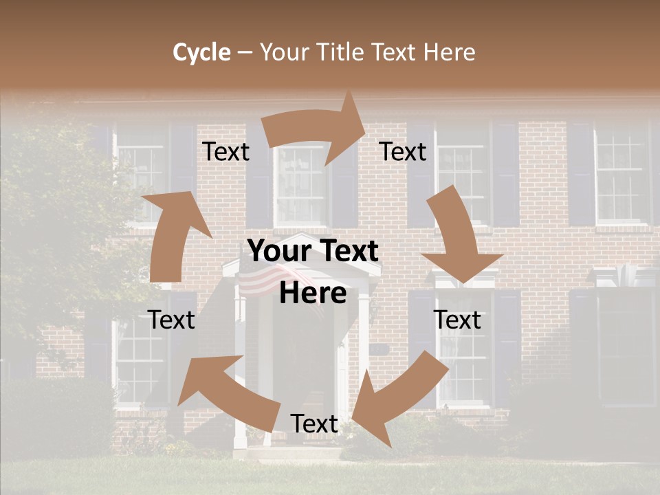Porch Suburb Entrance PowerPoint Template