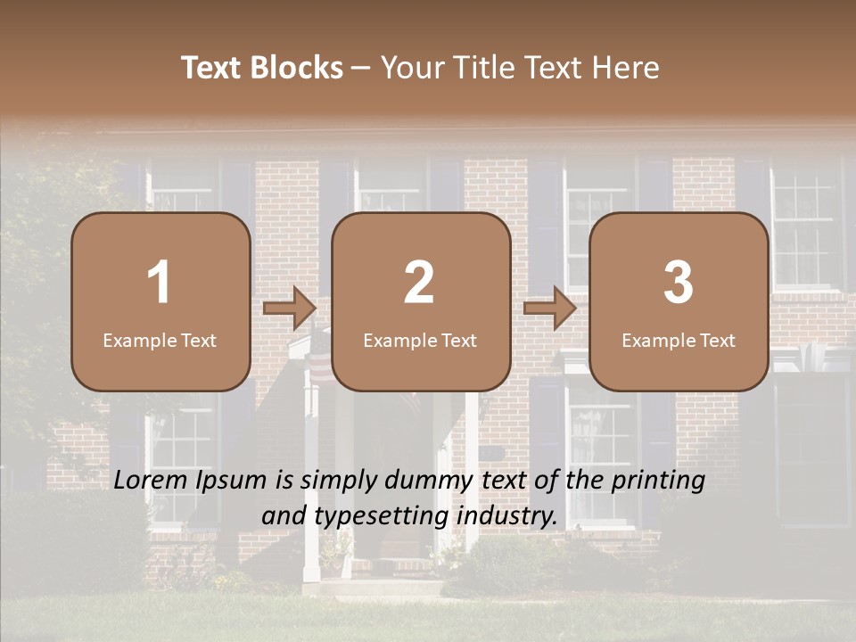 Porch Suburb Entrance PowerPoint Template