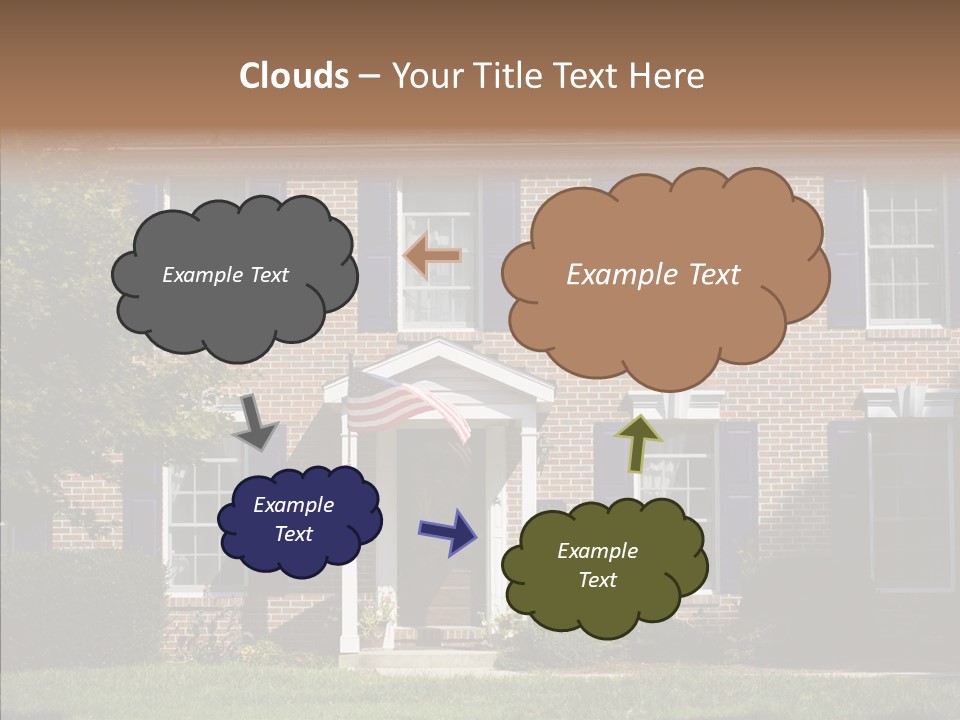 Porch Suburb Entrance PowerPoint Template