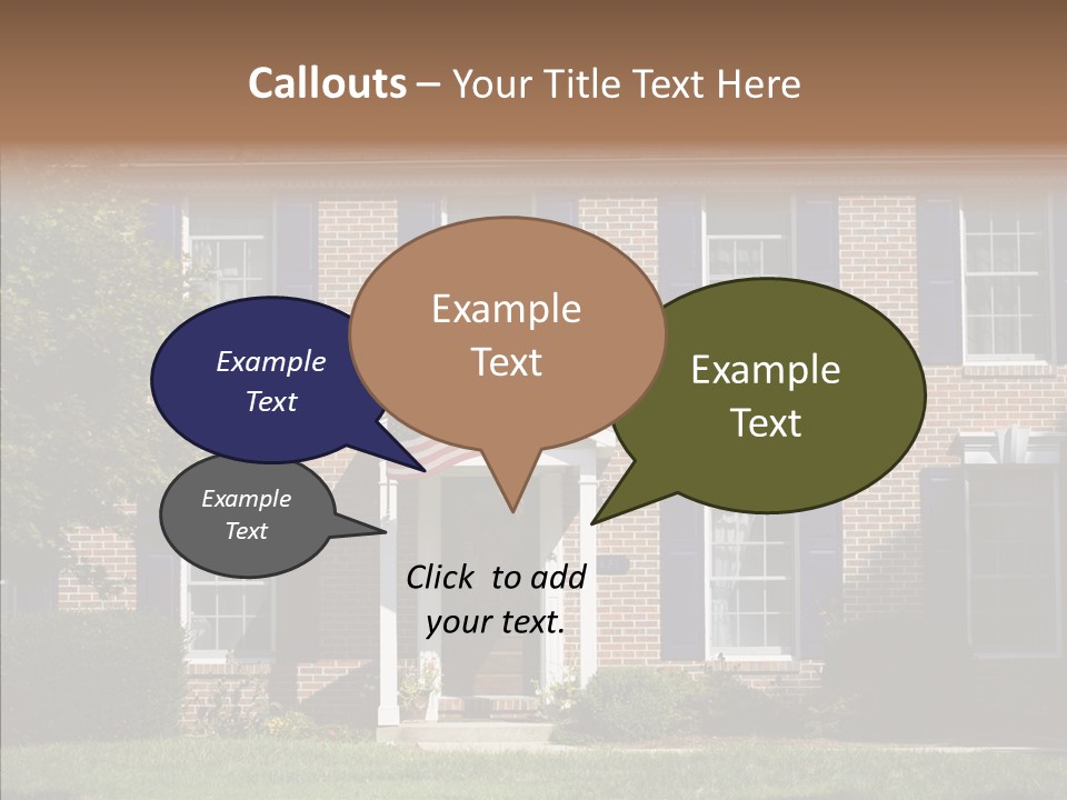 Porch Suburb Entrance PowerPoint Template
