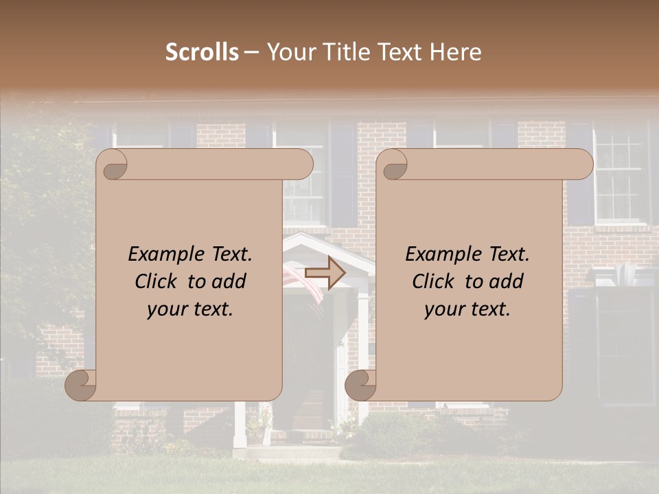 Porch Suburb Entrance PowerPoint Template