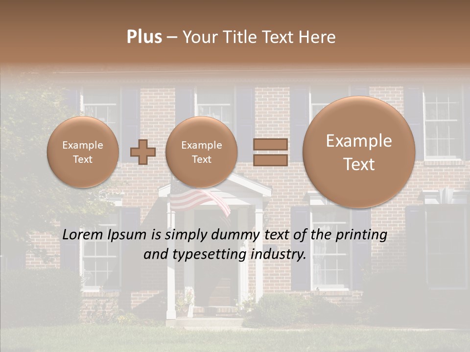 Porch Suburb Entrance PowerPoint Template