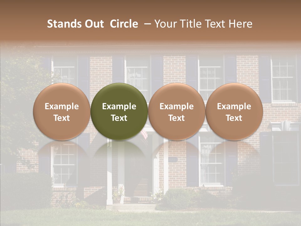 Porch Suburb Entrance PowerPoint Template