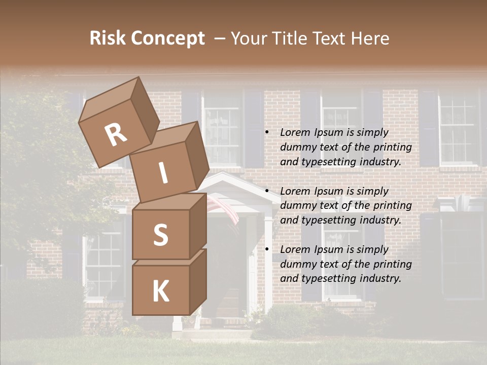 Porch Suburb Entrance PowerPoint Template