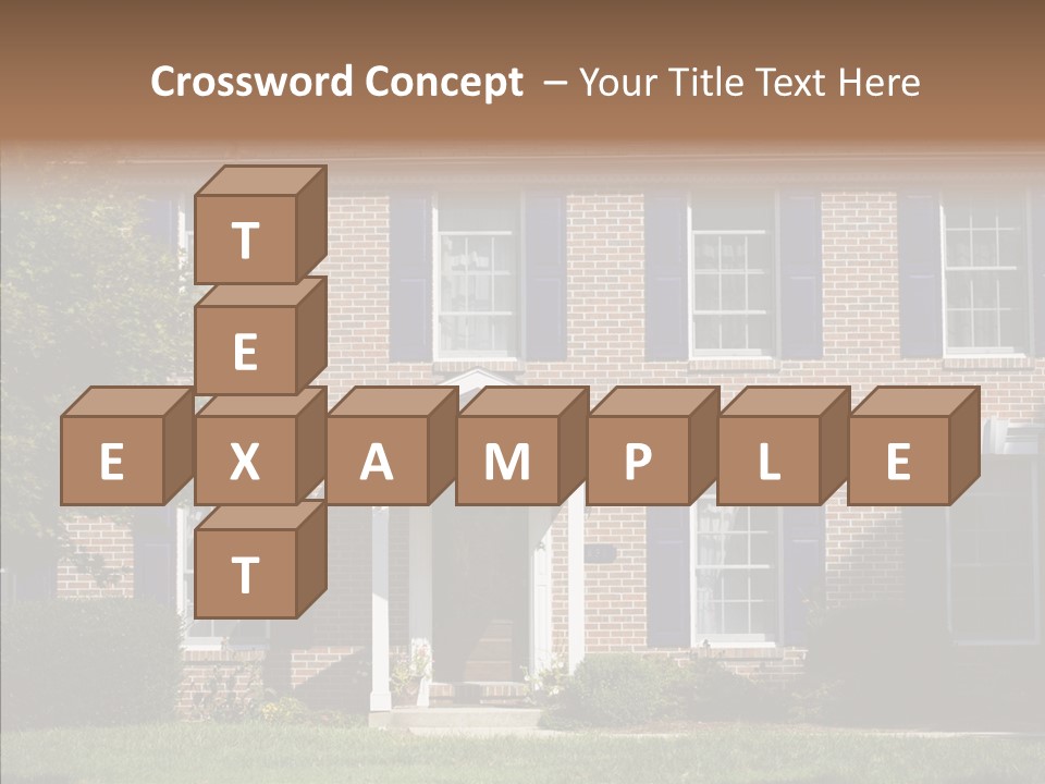 Porch Suburb Entrance PowerPoint Template