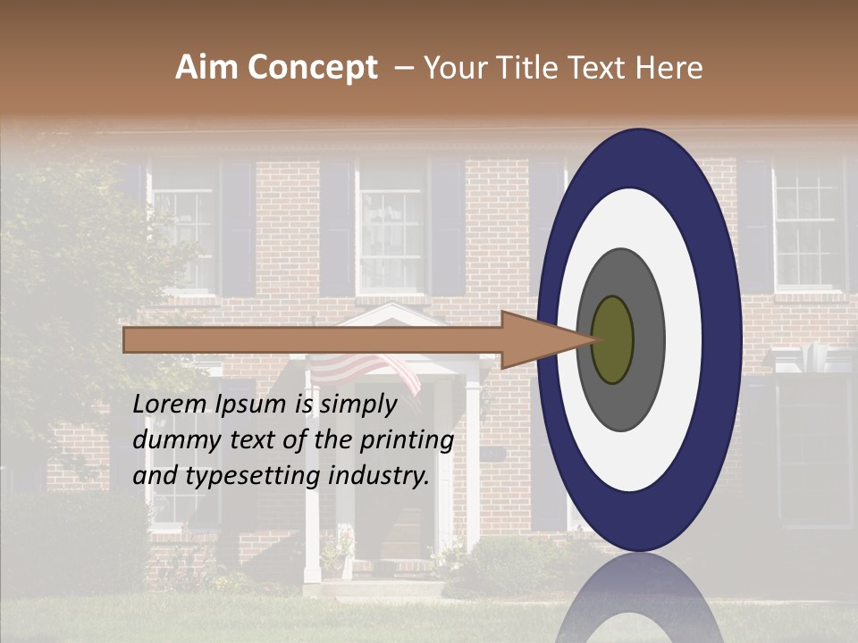 Porch Suburb Entrance PowerPoint Template