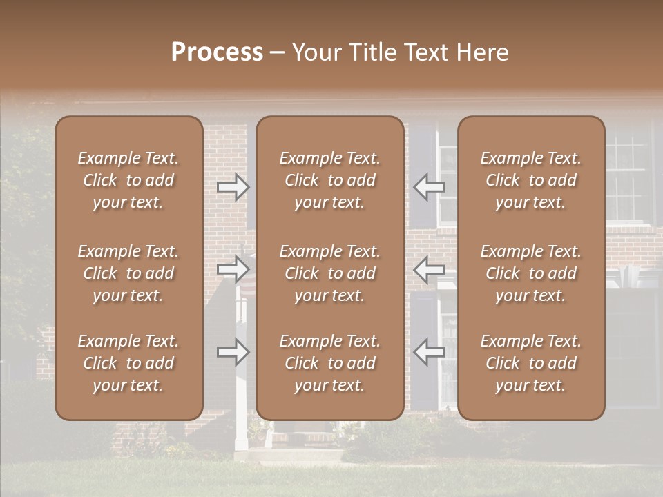Porch Suburb Entrance PowerPoint Template