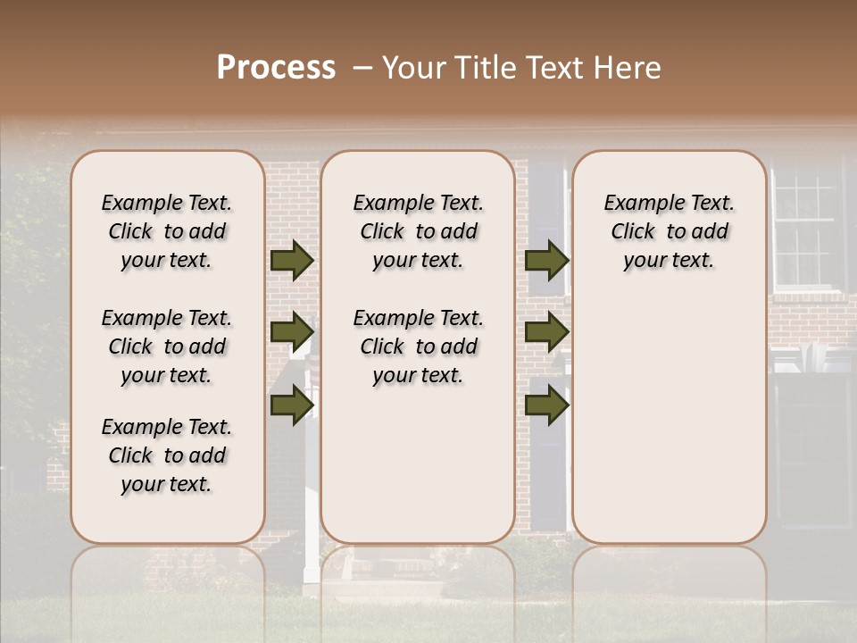 Porch Suburb Entrance PowerPoint Template