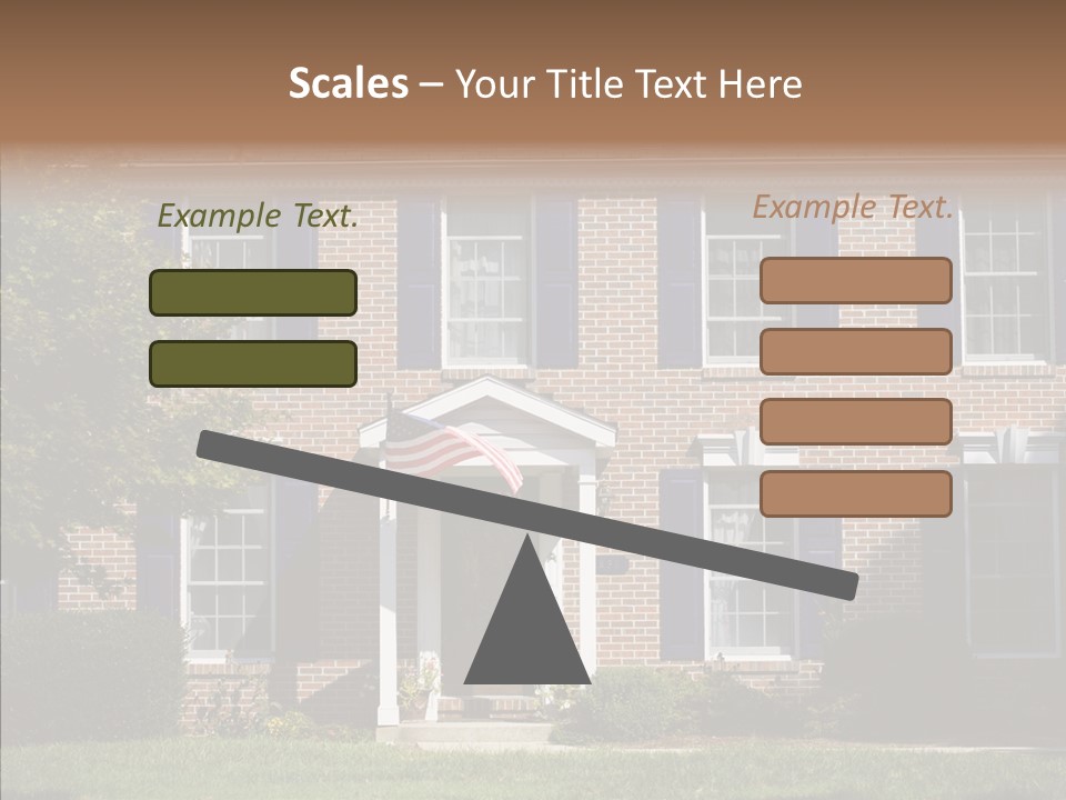 Porch Suburb Entrance PowerPoint Template