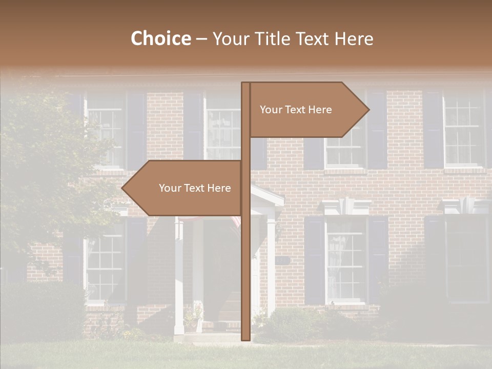 Porch Suburb Entrance PowerPoint Template