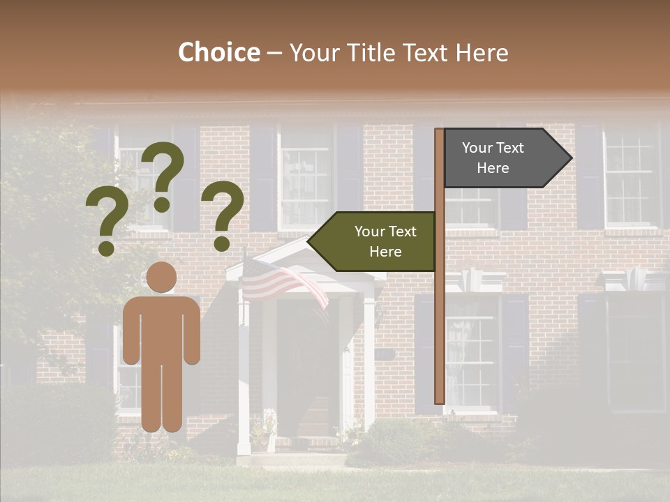 Porch Suburb Entrance PowerPoint Template