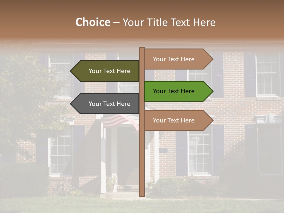 Porch Suburb Entrance PowerPoint Template
