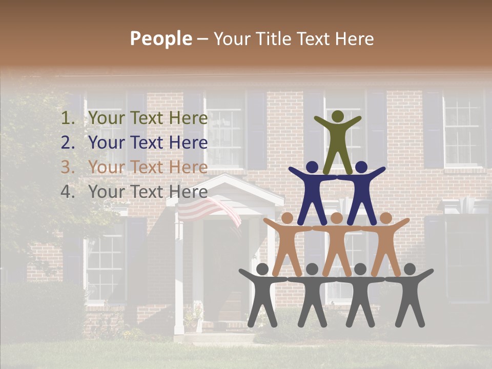Porch Suburb Entrance PowerPoint Template