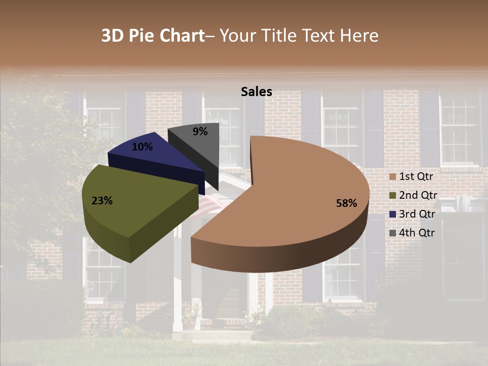 Porch Suburb Entrance PowerPoint Template