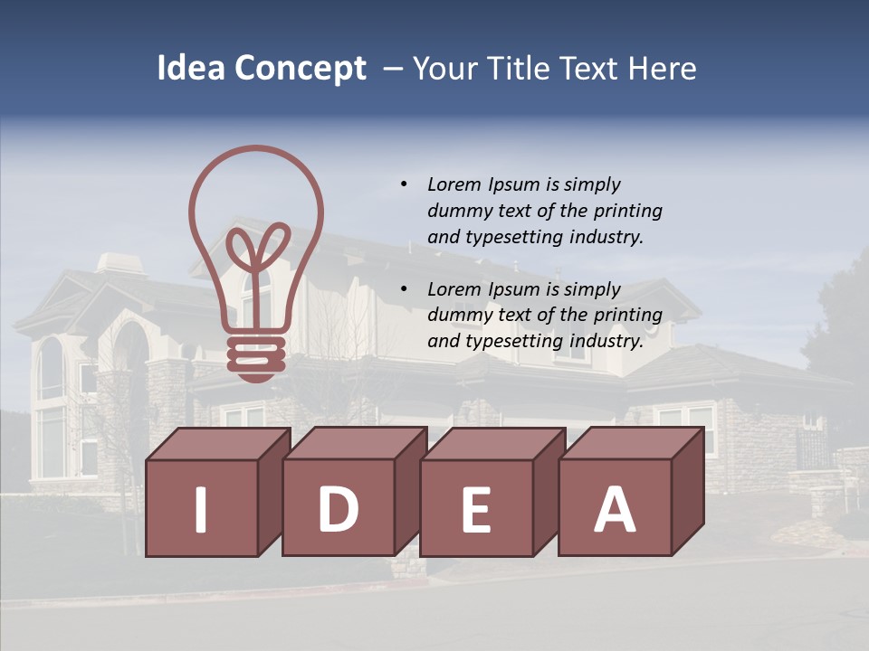 Garden Realty Box PowerPoint Template