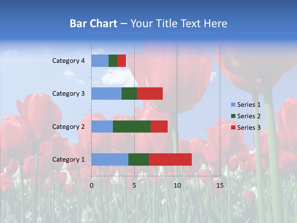 Blue Spring Flower PowerPoint Template