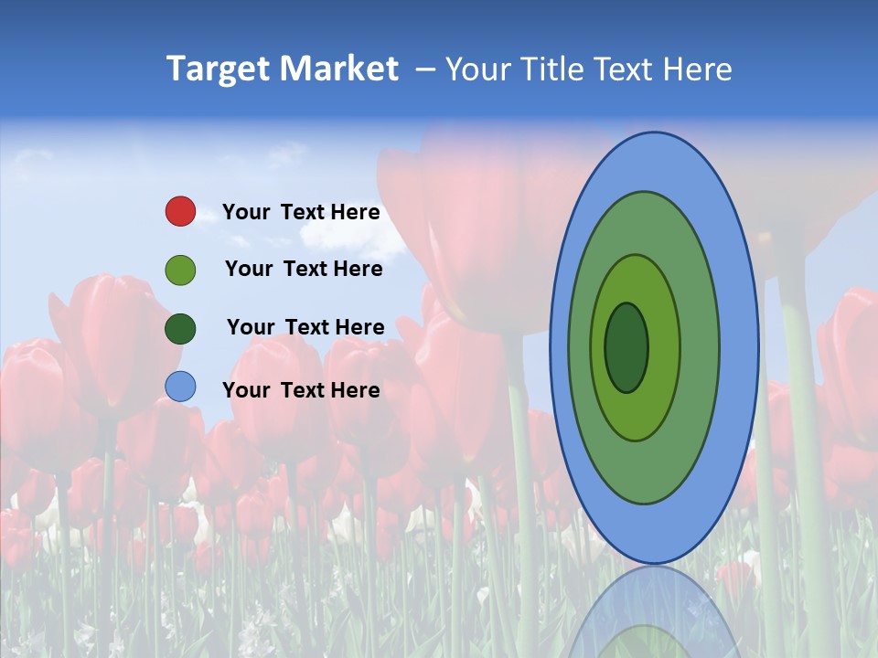 Blue Spring Flower PowerPoint Template
