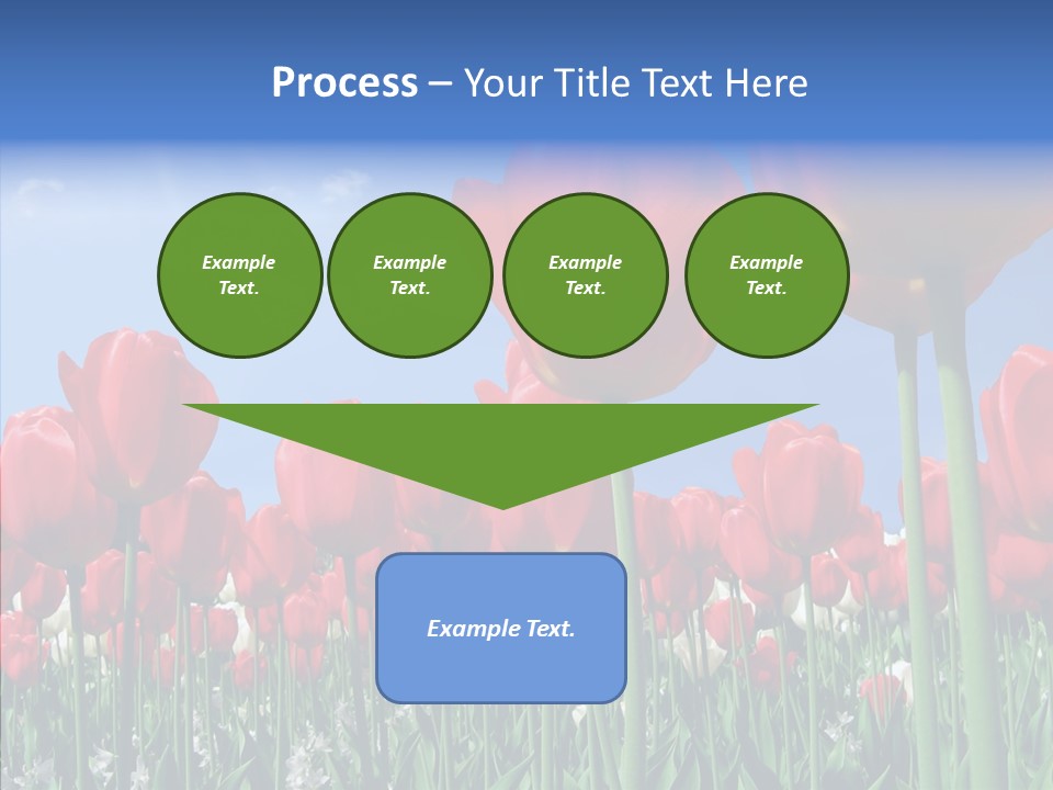 Blue Spring Flower PowerPoint Template