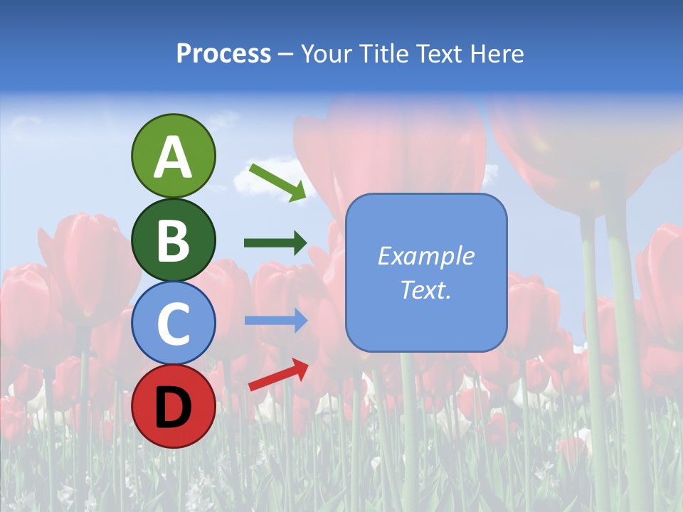Blue Spring Flower PowerPoint Template