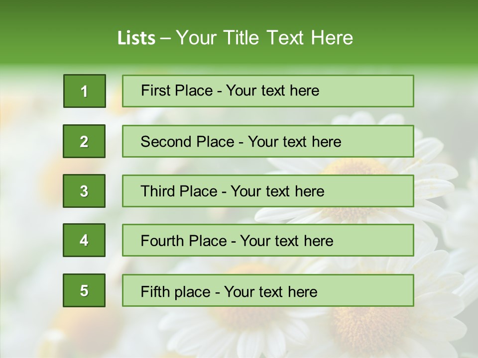 Wild Camomile Meadow PowerPoint Template
