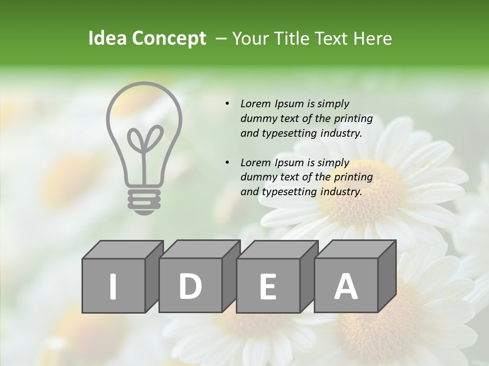 Wild Camomile Meadow PowerPoint Template