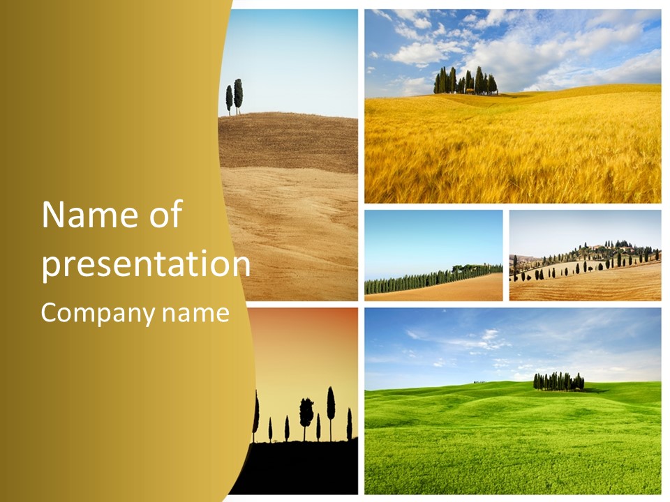Cypress Tuscany Summer PowerPoint Template