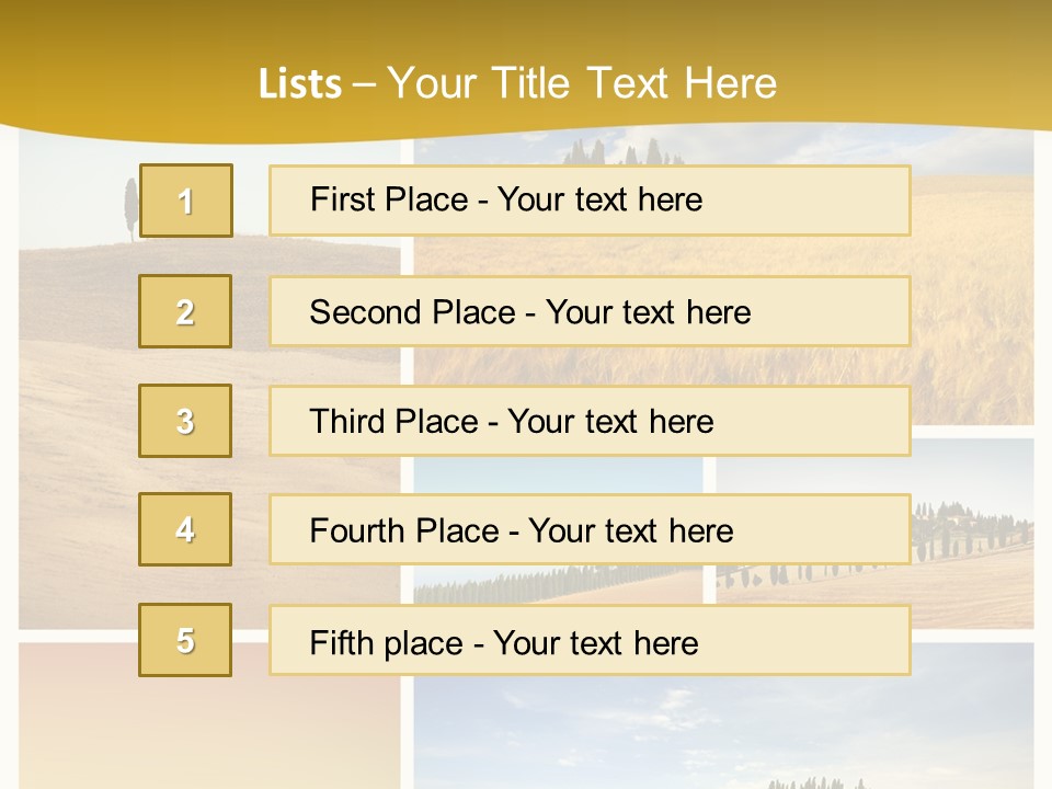 Cypress Tuscany Summer PowerPoint Template