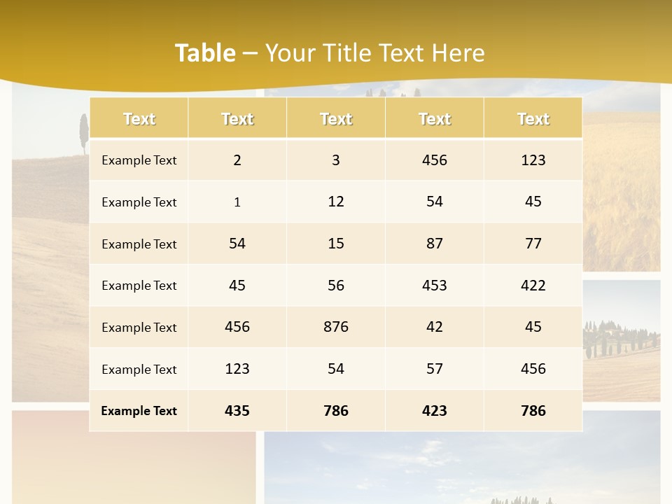 Cypress Tuscany Summer PowerPoint Template