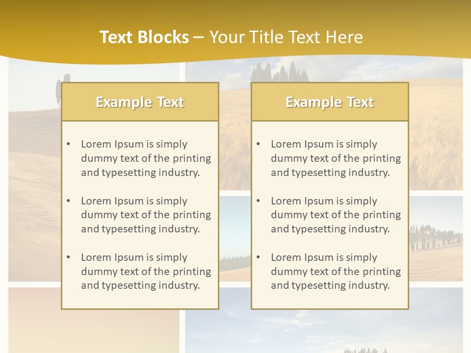 Cypress Tuscany Summer PowerPoint Template