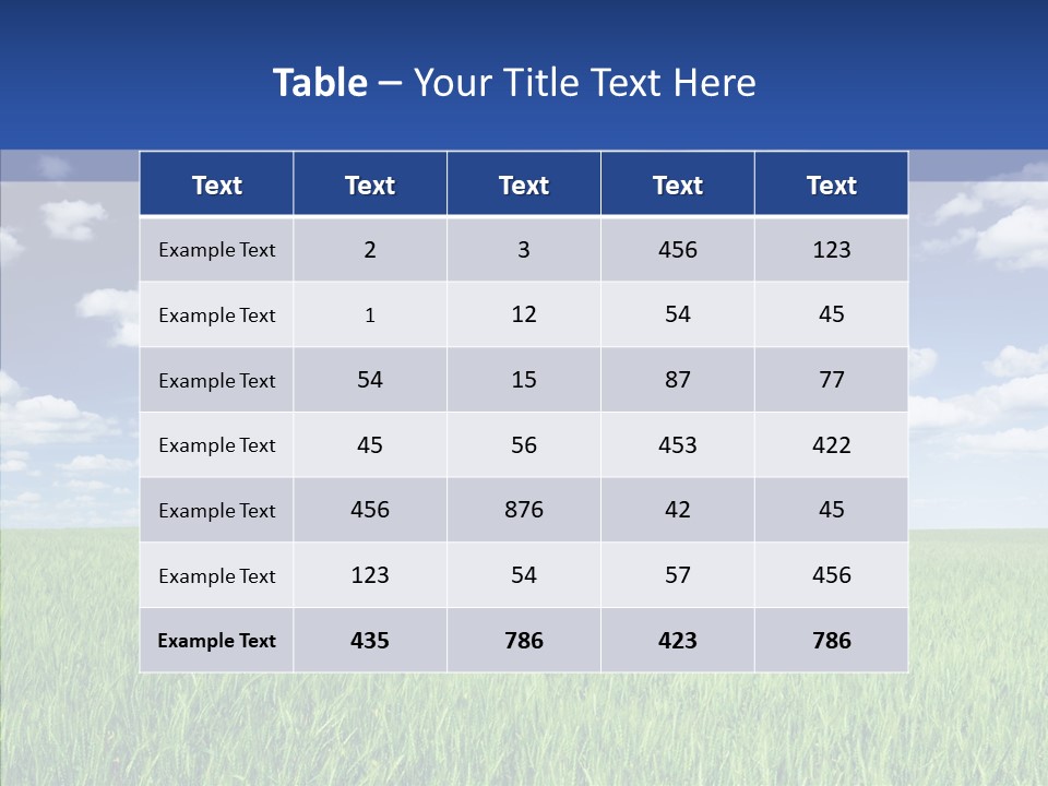 Food Dry Color PowerPoint Template