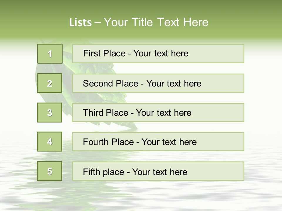 Season Green Freshness PowerPoint Template
