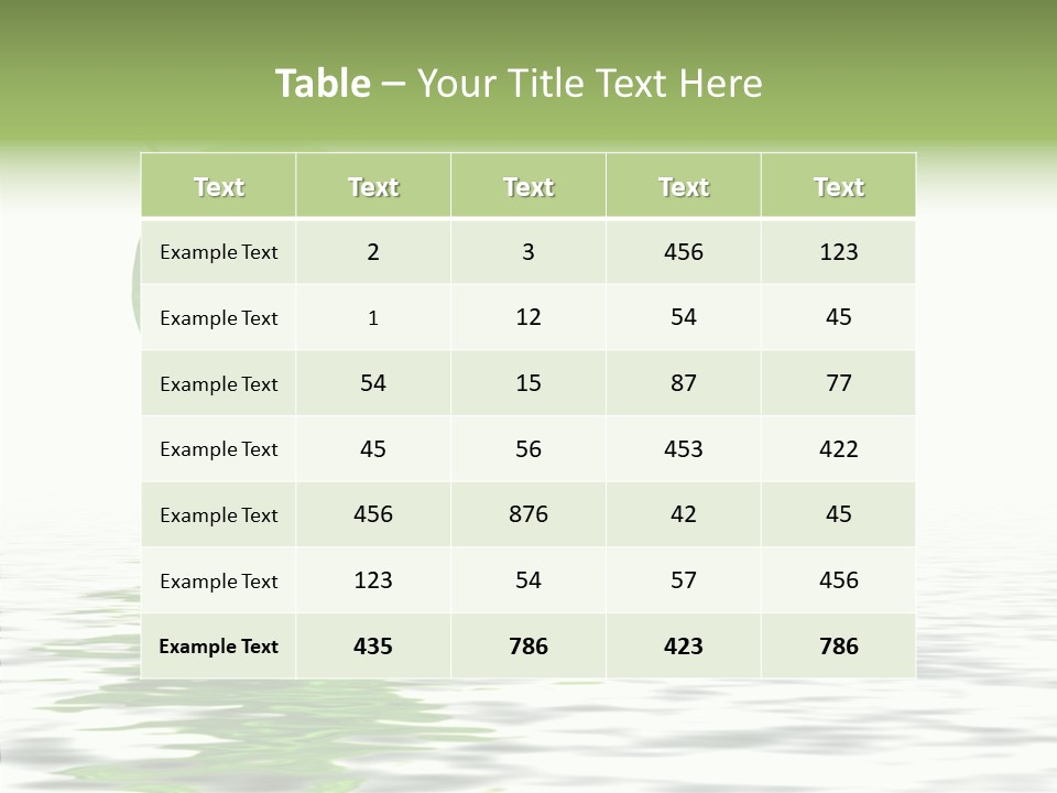Season Green Freshness PowerPoint Template