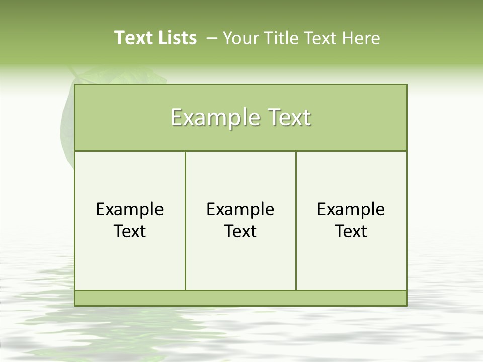 Season Green Freshness PowerPoint Template