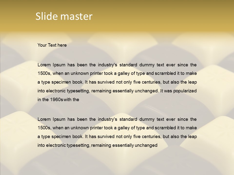 Texture Meal Temptation PowerPoint Template