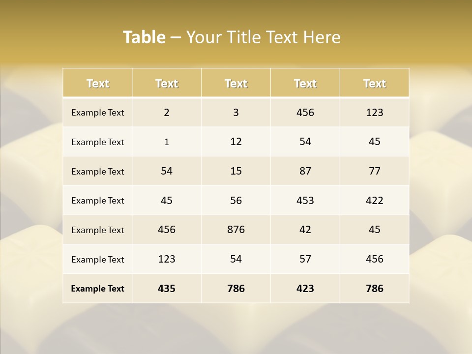 Texture Meal Temptation PowerPoint Template