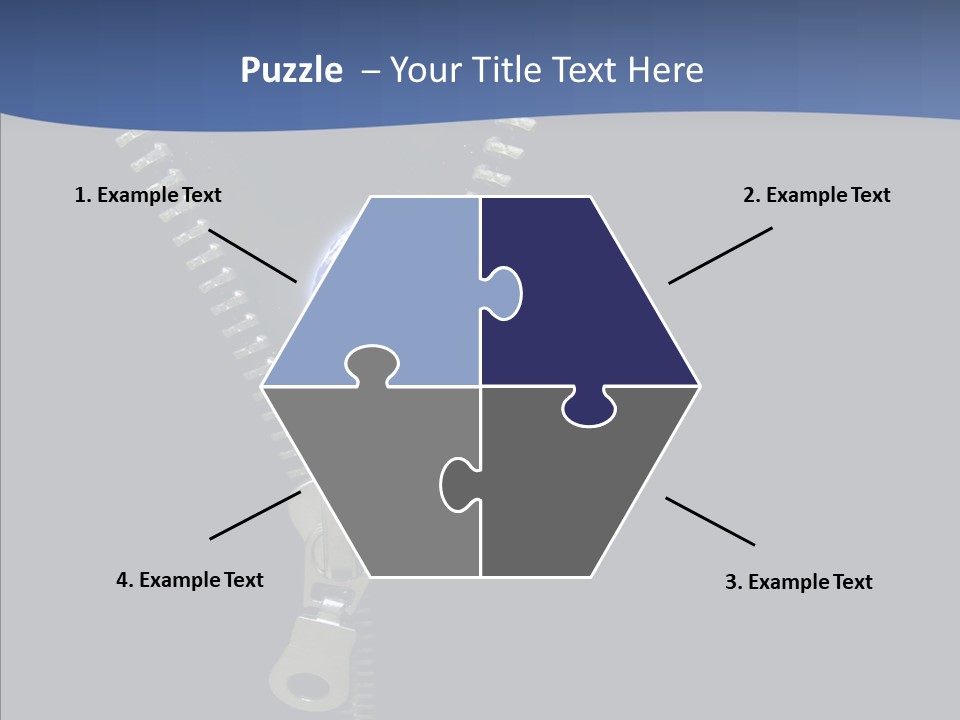 Zipper Cosmos Earth PowerPoint Template