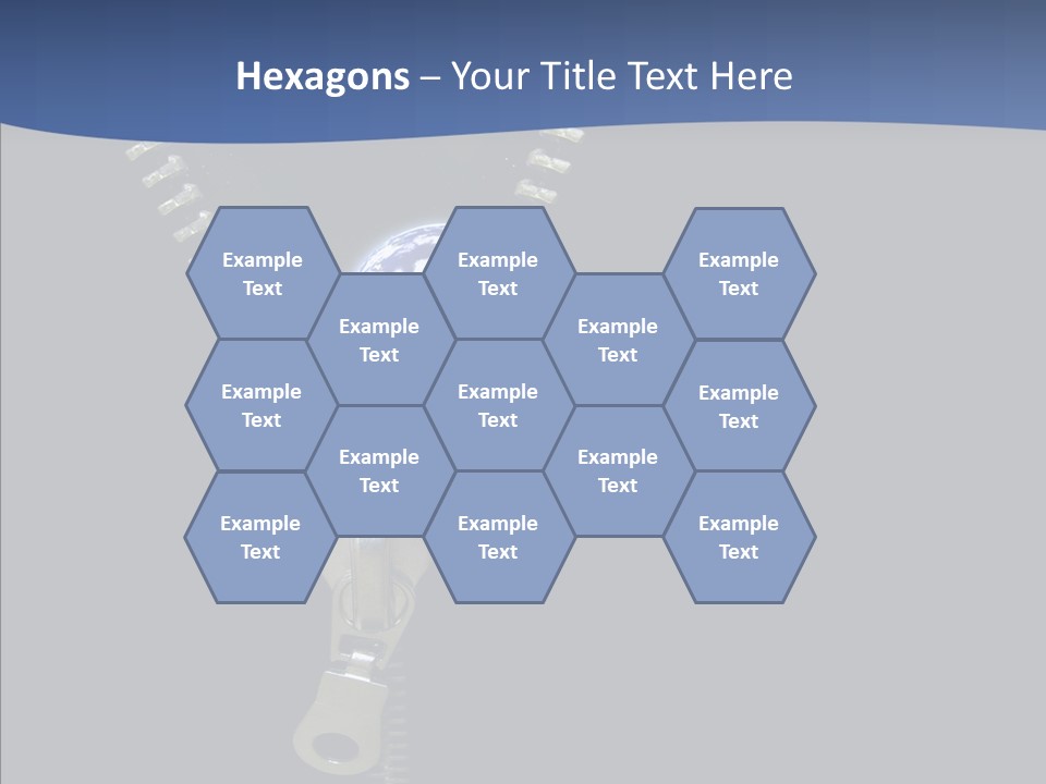 Zipper Cosmos Earth PowerPoint Template