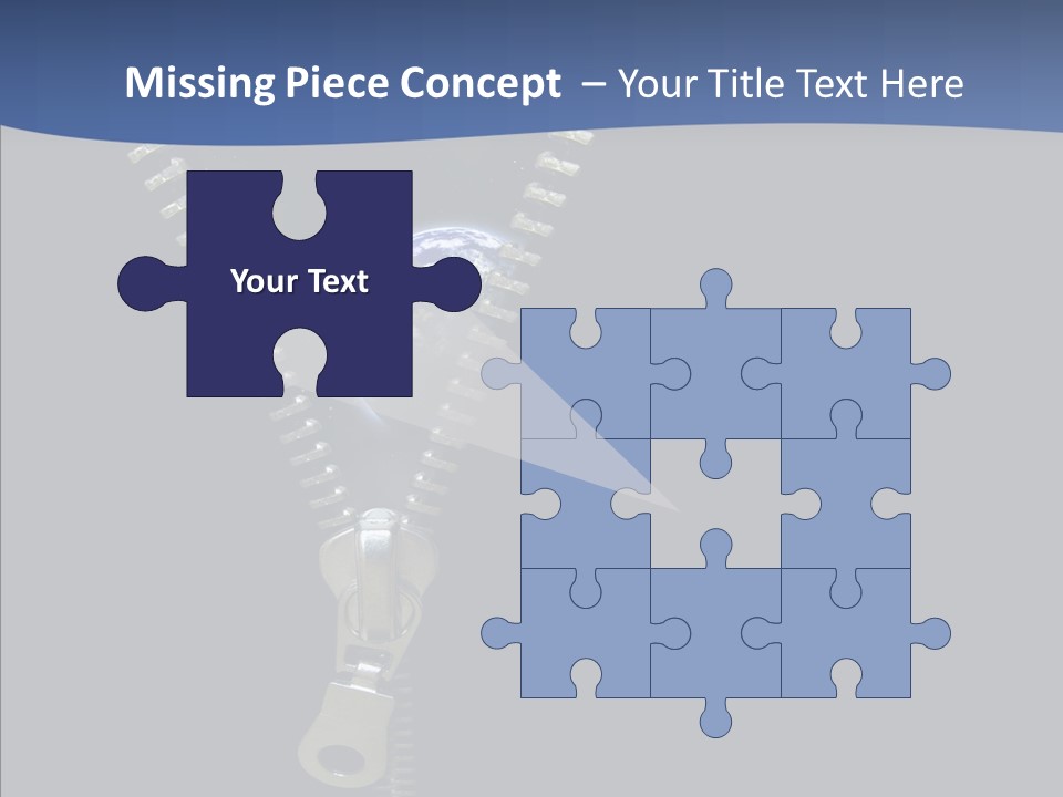 Zipper Cosmos Earth PowerPoint Template