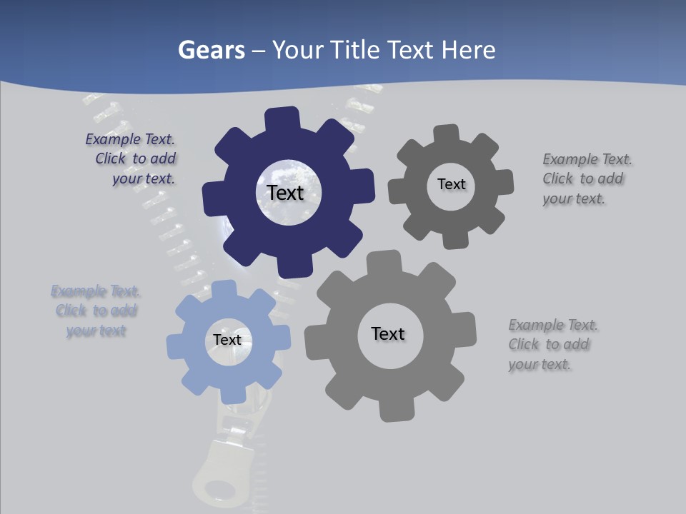 Zipper Cosmos Earth PowerPoint Template