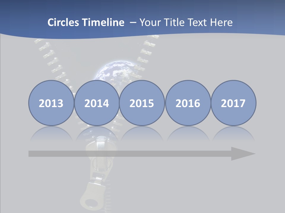 Zipper Cosmos Earth PowerPoint Template