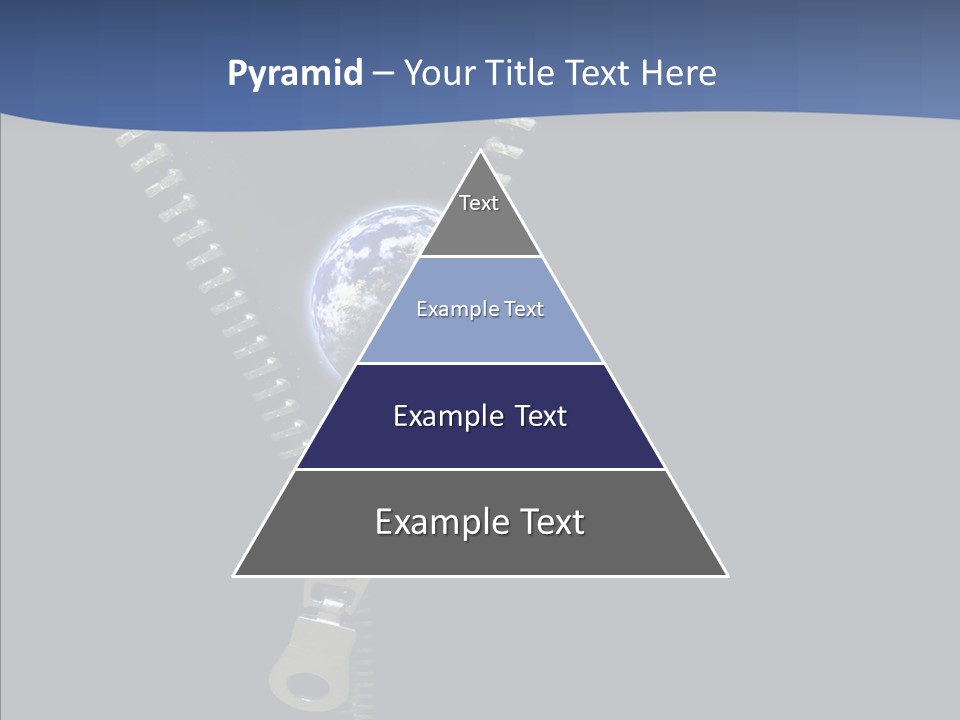 Zipper Cosmos Earth PowerPoint Template
