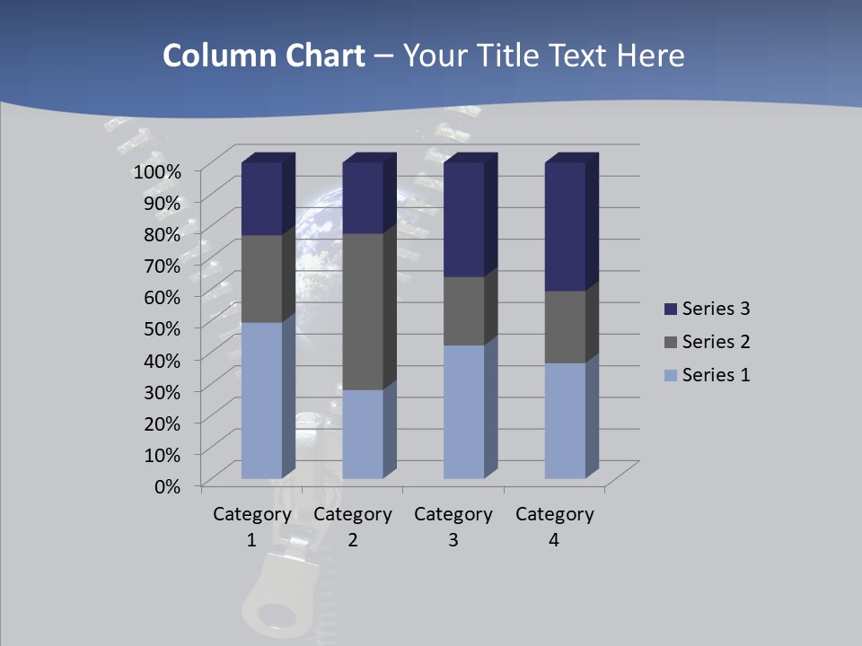 Zipper Cosmos Earth PowerPoint Template