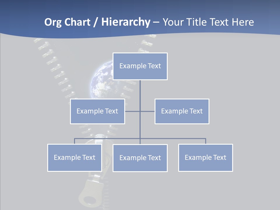 Zipper Cosmos Earth PowerPoint Template