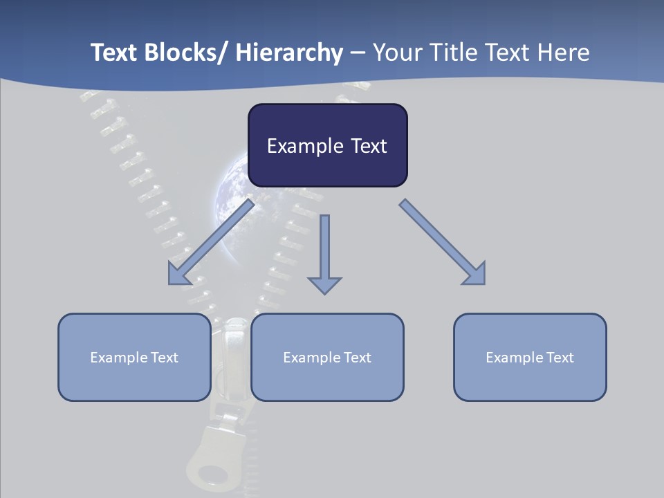 Zipper Cosmos Earth PowerPoint Template