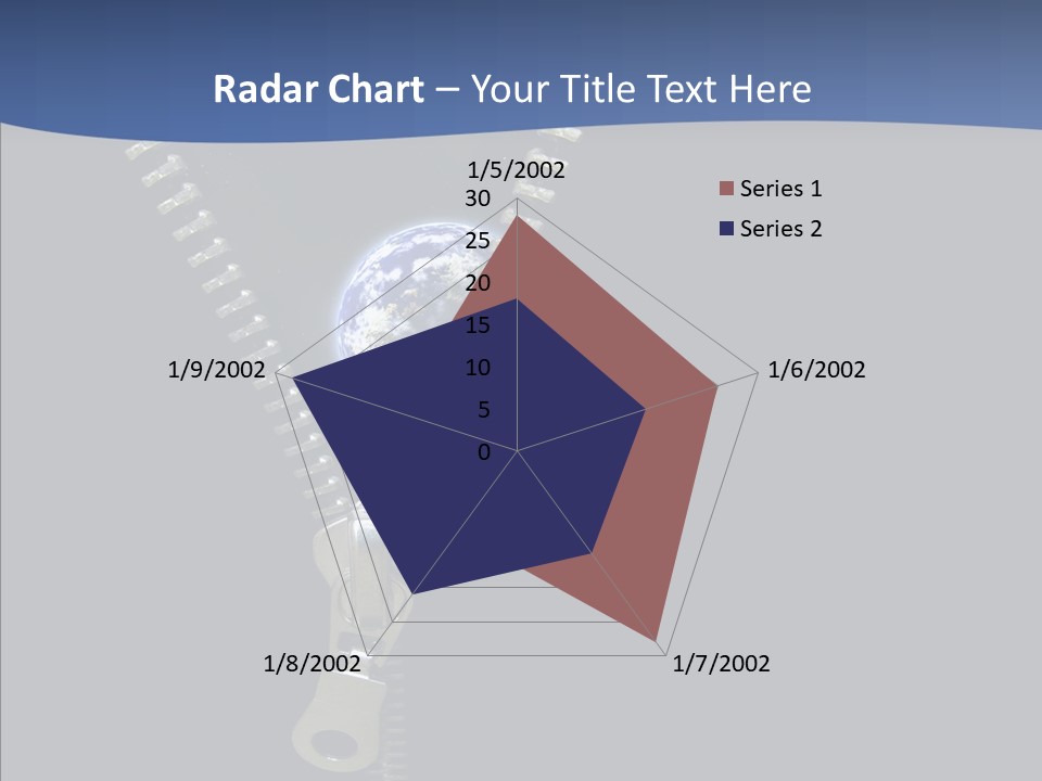 Zipper Cosmos Earth PowerPoint Template